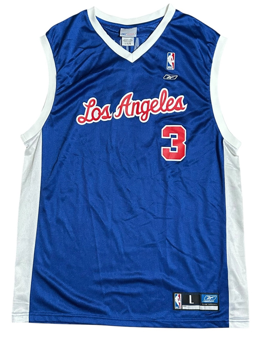Reebok Large Los Angeles Richardson #3 NBA Jersey Red White Blue